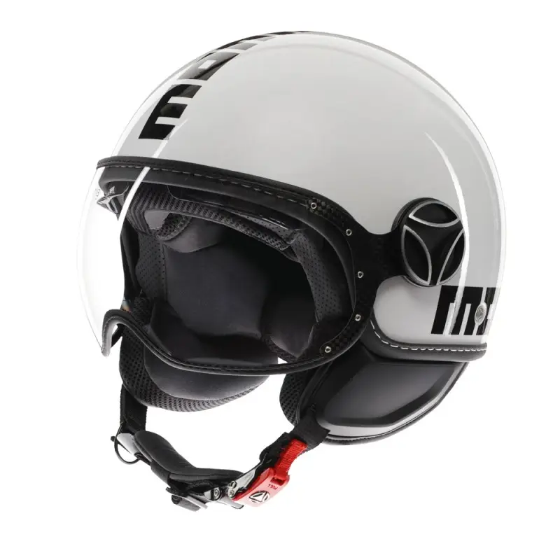Casco Momo Design FGTR Evo E2206 WHITE QUARZ BLACK helmet casque
