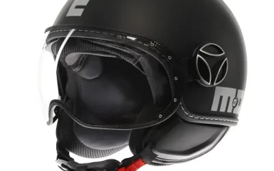 Casco Momo Design FGTR Evo E2206 MATT BLACK SILVER helmet casque
