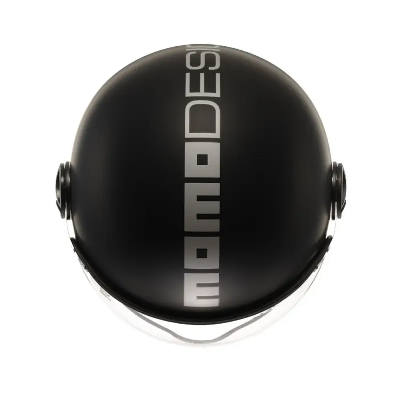 Casco Momo Design FGTR Evo E2206 MATT BLACK SILVER helmet casque