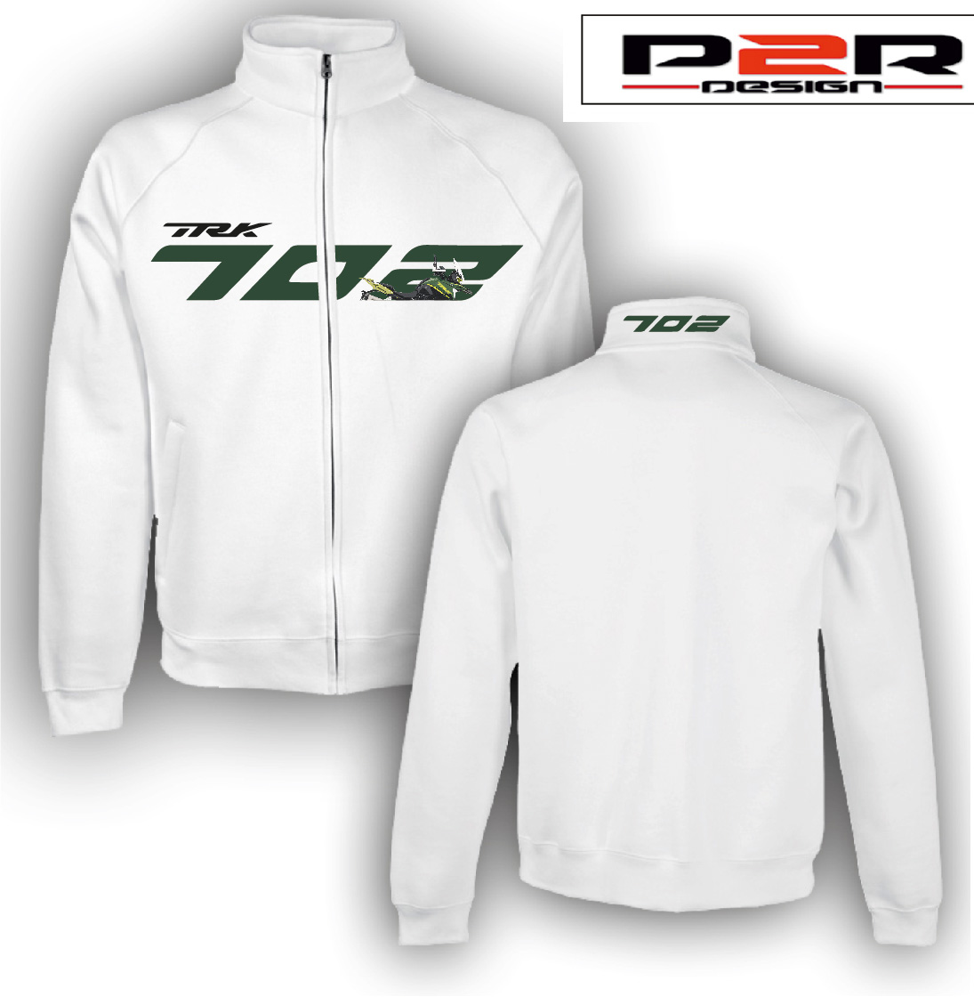 Felpa Bianca con zip Benelli TRK 702