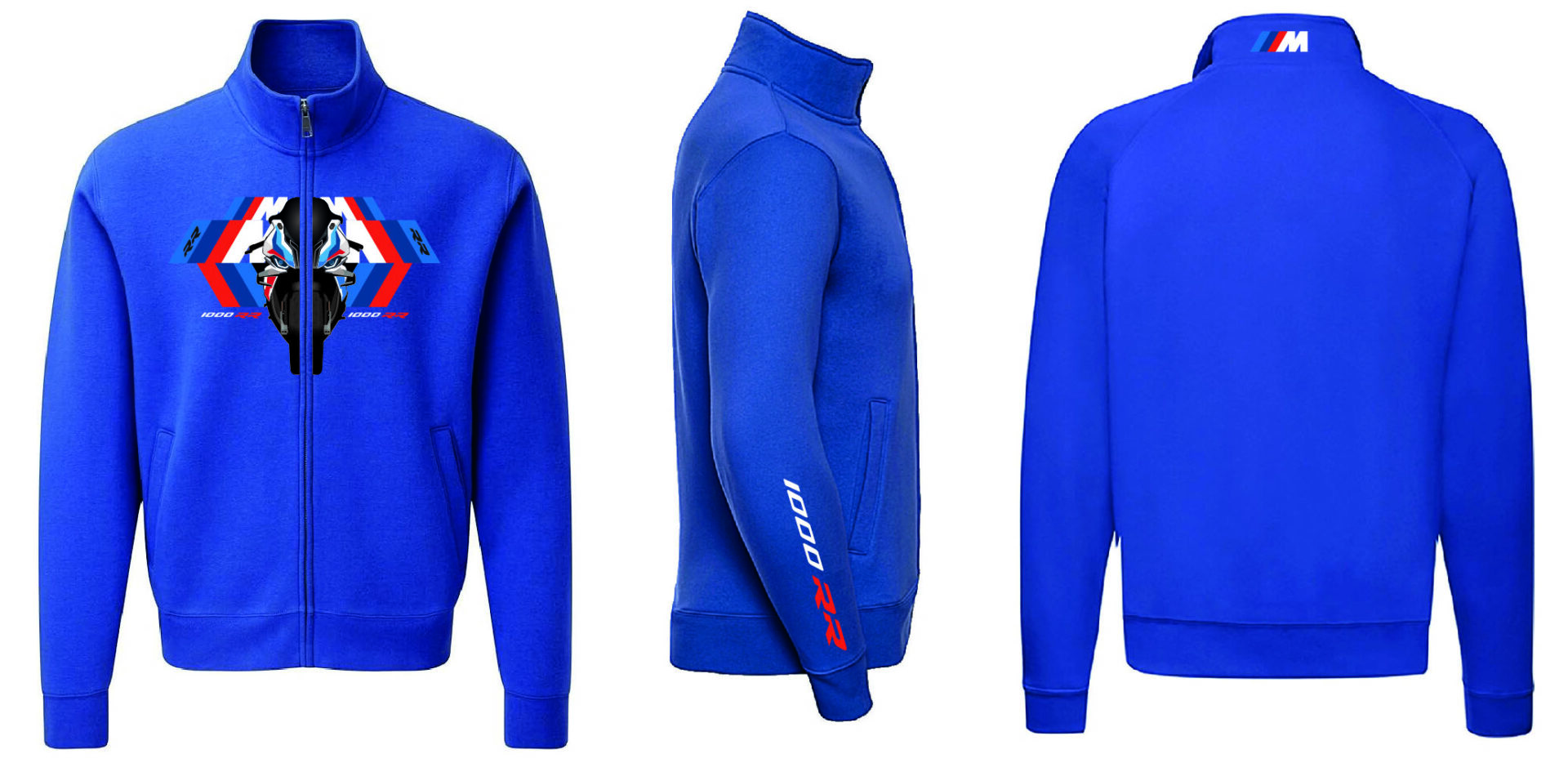 Felpa Blu con Zip BMW M 1000 RR 01