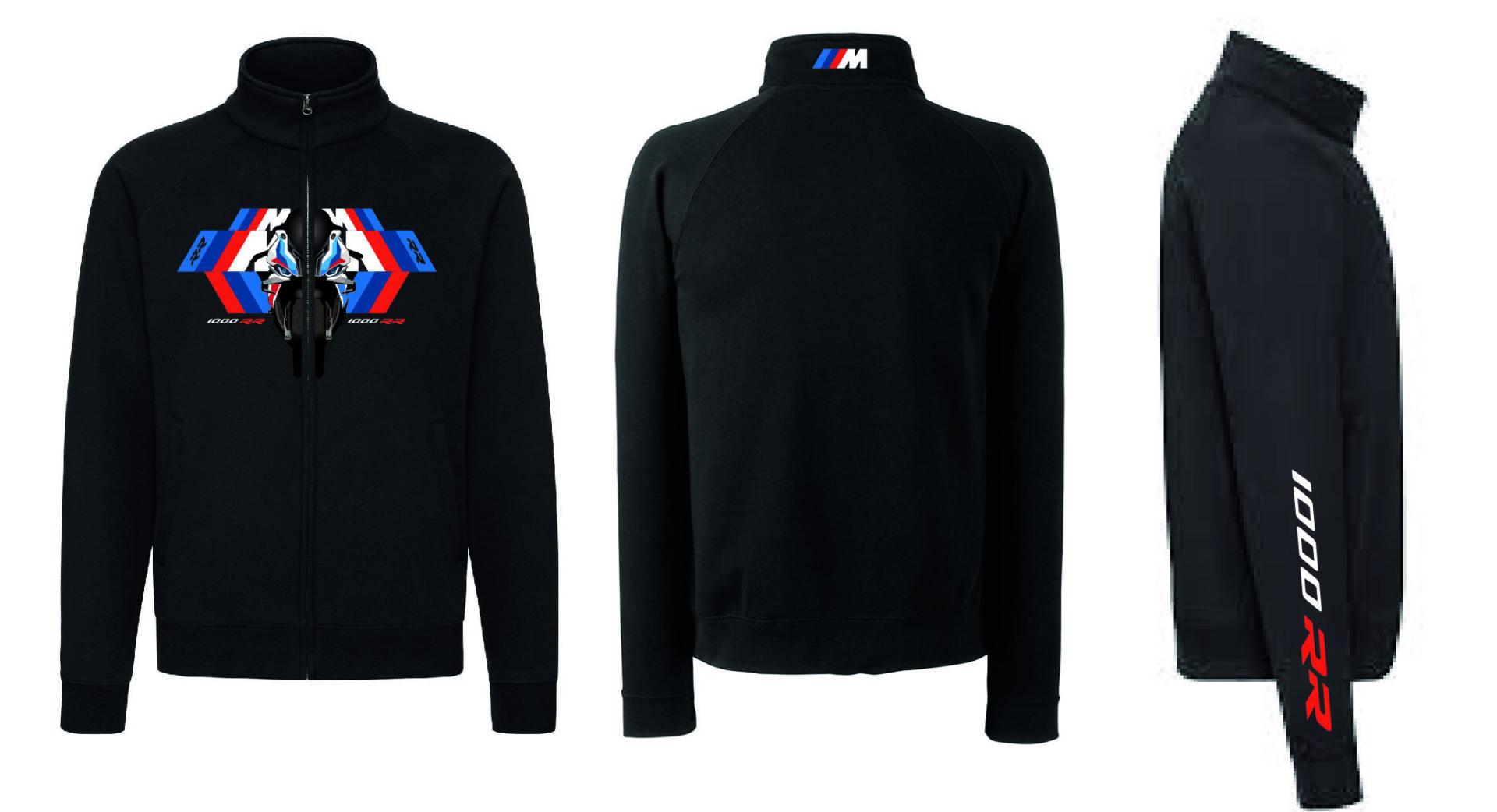 Felpa Nera con Zip BMW M 1000 RR 03