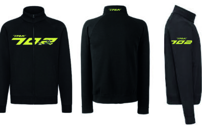 Felpa con zip nera personalizzata Benelli TRK 702 Sweatshirt