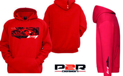 Felpa rossa personalizzata Aprilia RSV4 Hoodie Sweatshirt