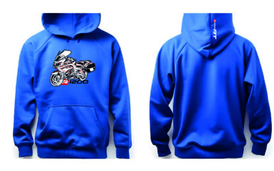 Felpa blu personalizzata BMW R1200 RT Hoodie Sweatshirt