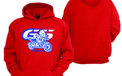 Felpa rossa personalizzata BMW R1200 GS Hoodie Sweatshirt
