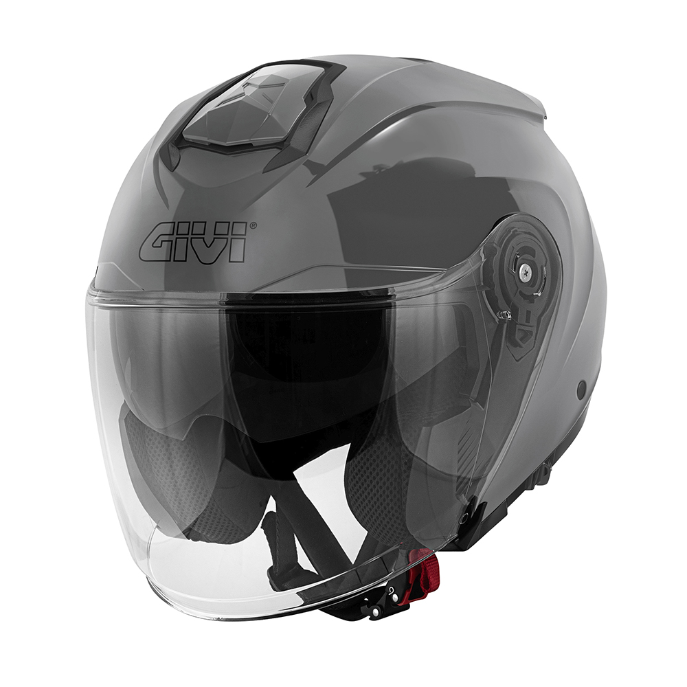 Casco Jet Givi HX25 Solid Glossy Grey helmet casque
