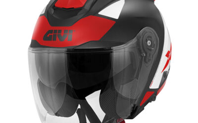 Casco Jet Givi X25 Target White Red helmet casque