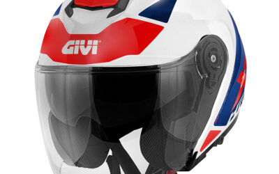 Casco Jet Givi X25 Target Blue Red helmet casque