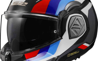 Casco modulare LS2 FF906 ADVANT SPORT White Red Blue FLIP-BACK helmet