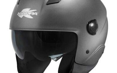 Casco Jet Kappa Kv58 Titanio Opaco helmet