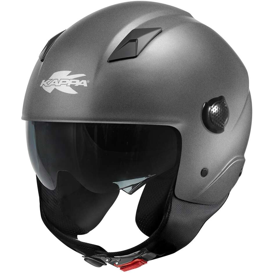 Casco Jet Kappa Kv58 Titanio Opaco helmet