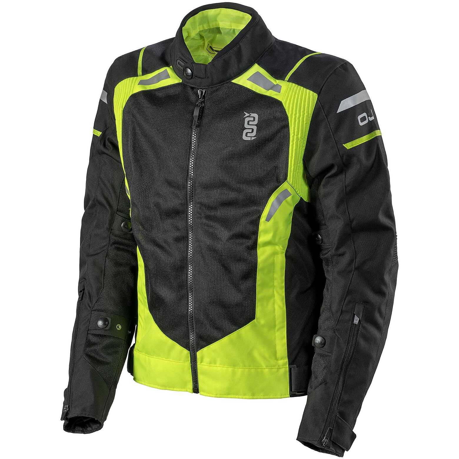 Giacca uomo moto Oj Tropical man giallo yellow impermeabile sfoderabile jacket