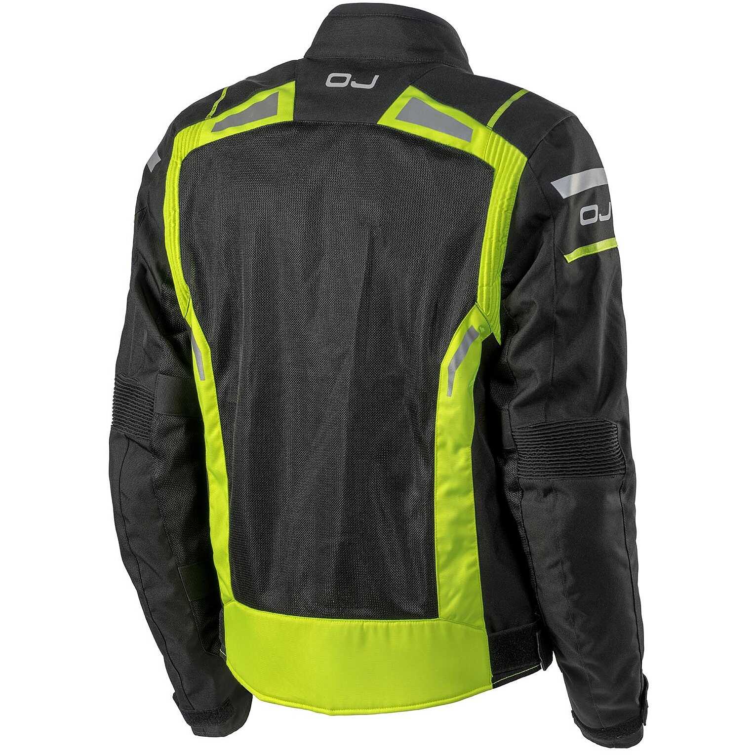 Giacca uomo moto Oj Tropical man giallo yellow impermeabile sfoderabile jacket