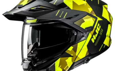 Casco modulare Adventure HJC I80 ROKI MC3HSF BLACK YELLOW casque