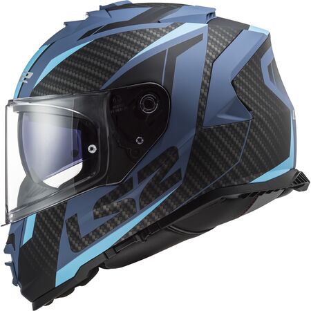 Casco Integrale LS2 FF800 STORM 2 Racer Black Blu helmet