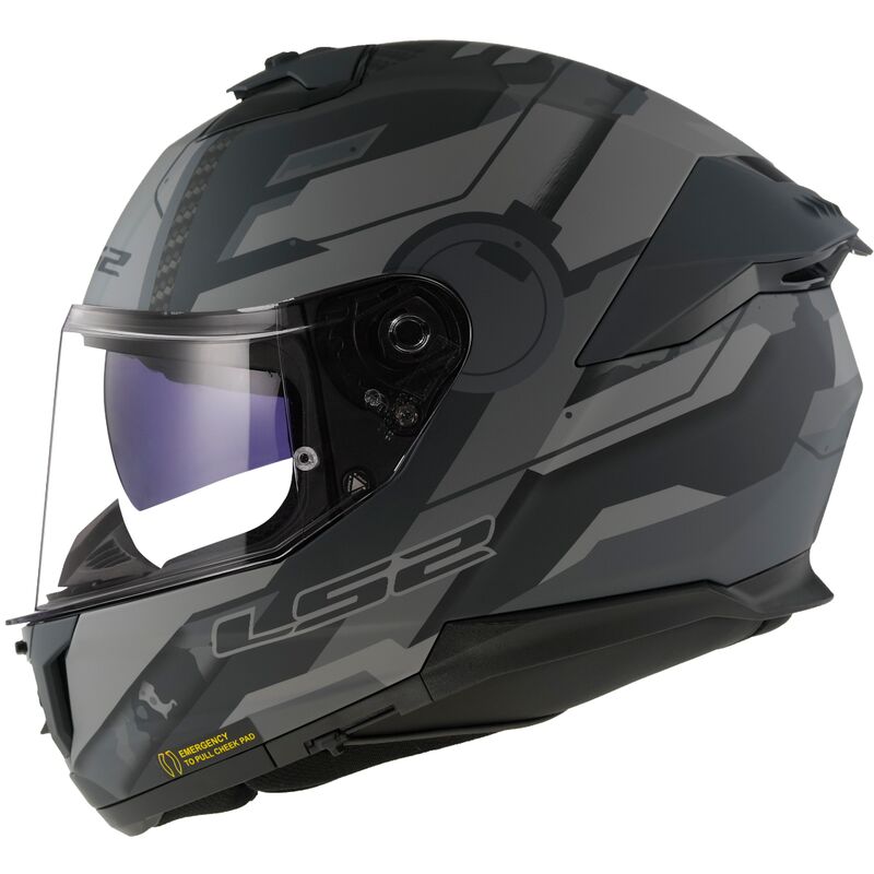 Casco Integrale LS2 FF808 STREAM 2 Shadow Titanium Grey helmet