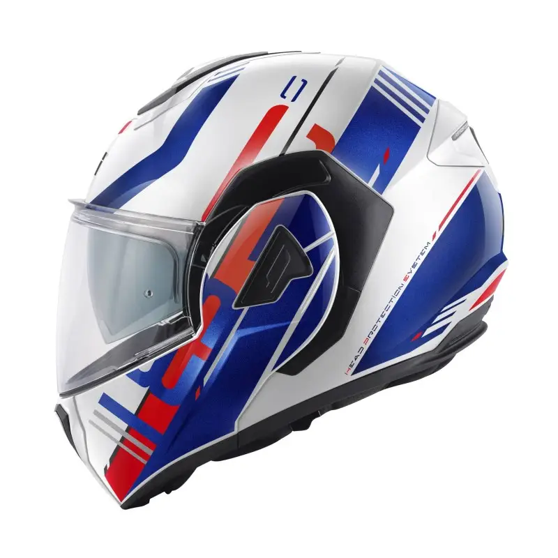 Casco Modulare Reversibile Givi X30 Pulsar White Blu Red