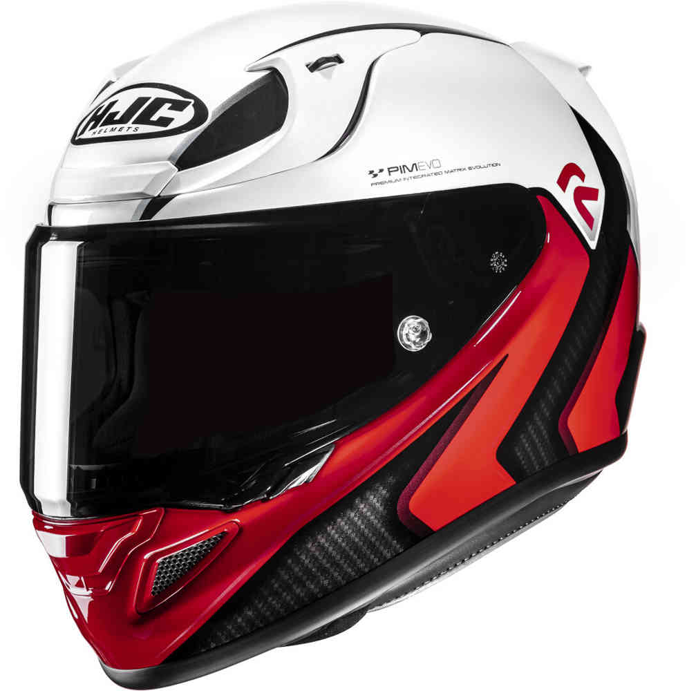 Casco integrale HJC RPHA 12 KOS MC1 WHITE RED helmet casque