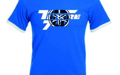 T-shirt blu personalizzata Yamaha Tenere 700