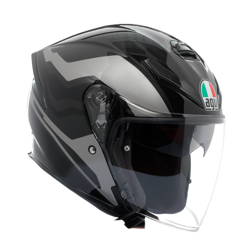 Casco Jet Casco Agv K5 Jet Evo Tune grigio nero