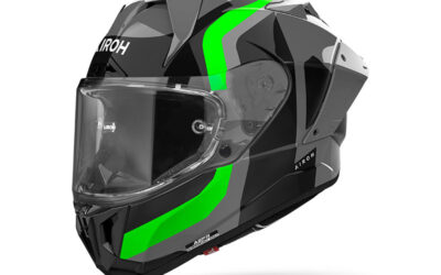 Casco Moto Integrale Airoh GP 800 Competition Green helmet casque