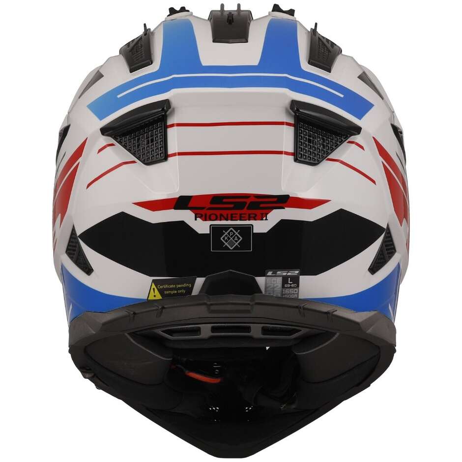 Casco Integrale Adventure LS2 MX702 PIONER 2 NAMIB Blue Red
