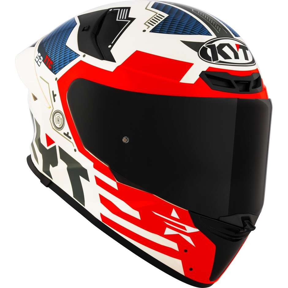 Casco integrale KYT TT-REVO Fuselage Red helmet casque