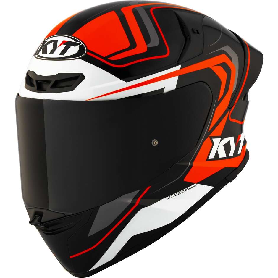 Casco integrale KYT TT-REVO OVERTECH Orange helmet casque