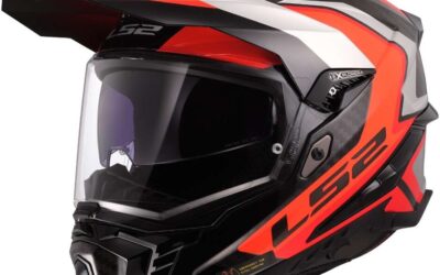 Casco Integrale Adventure LS2 MX701 EXPLORER Carbon FRONTIER 2 Orange helmet