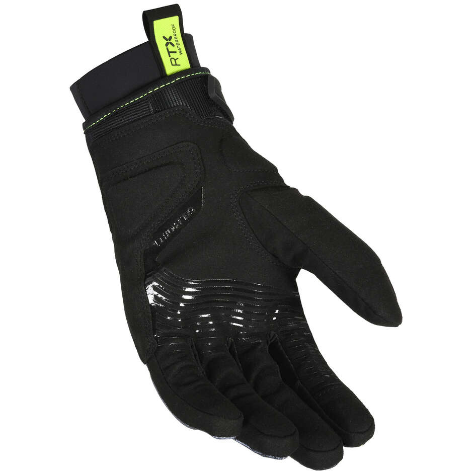 Guanti Moto Macna Crew RTX Black Fluo Yellow gloves