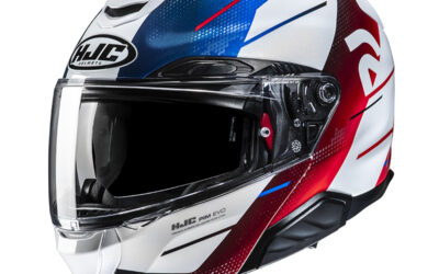 Casco modulare Hjc Rpha-91 BLAT Blue Red MC21 helmet