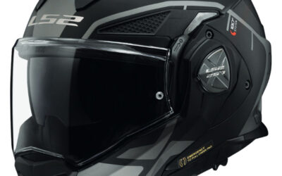 Casco modulare LS2 FF901 ADVANT-X Metryk Black Titanium FLIP-BACK helmet