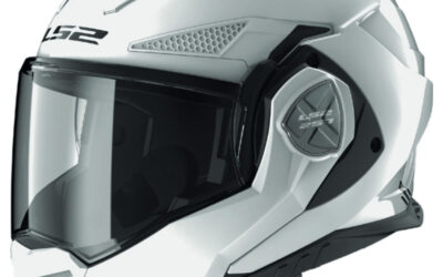 Casco modulare LS2 FF901 ADVANT-X White Gloss FLIP-BACK helmet