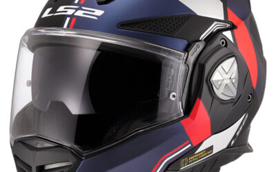 Casco modulare LS2 FF901 ADVANT-X Ultra Blu Red FLIP-BACK helmet