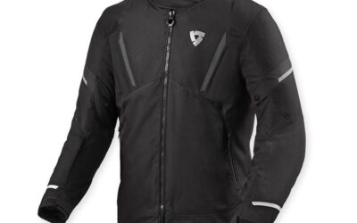 Giacca Moto Revit Undulate H2O Black White jacket