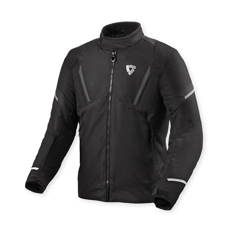 Giacca Moto Revit Undulate H2O Black White jacket