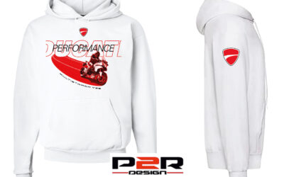 Felpa bianca personalizzata Ducati Multistrada Hoodie Sweatshirt