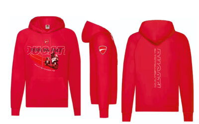 Felpa rossa personalizzata Ducati Multistrada Hoodie Sweatshirt