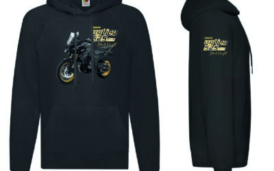 Felpa nera personalizzata Voge Valico 525 dsx Hoodie Sweatshirt