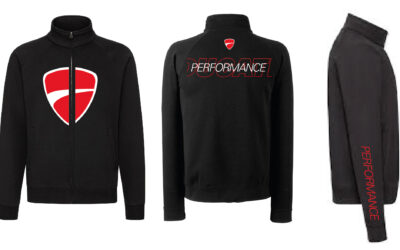 Felpa con zip nera personalizzata Ducati Sweatshirt
