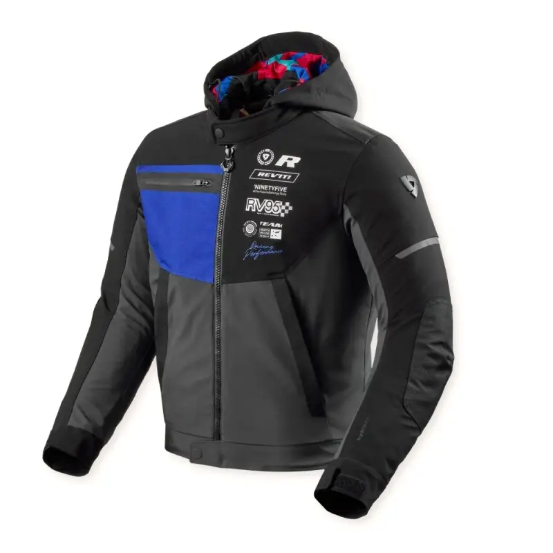 Giacca Moto Revit Haste H2O Black Blue jacket Man