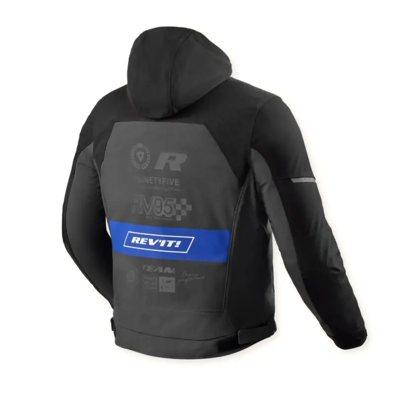 Giacca Moto Revit Haste H2O Black Blue jacket Man