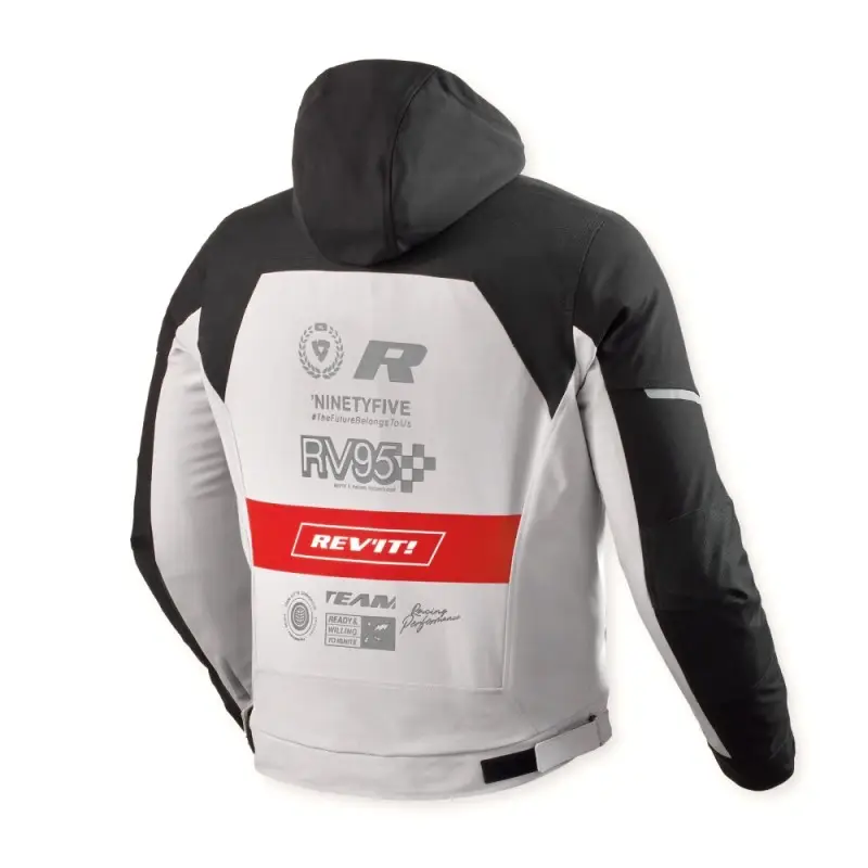 Giacca Moto Revit Haste H2O Black Red jacket Man