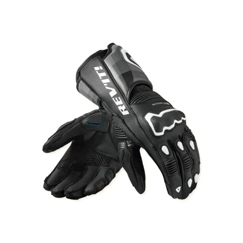 Guanti pelle Revit Quantum 3 Black White gloves
