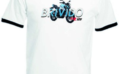 T-shirt bianca personalizzata Voge Brivido R125
