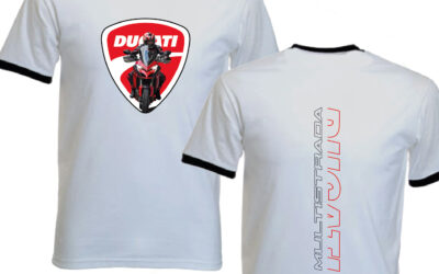T-shirt Bianca Ducati Multistrada