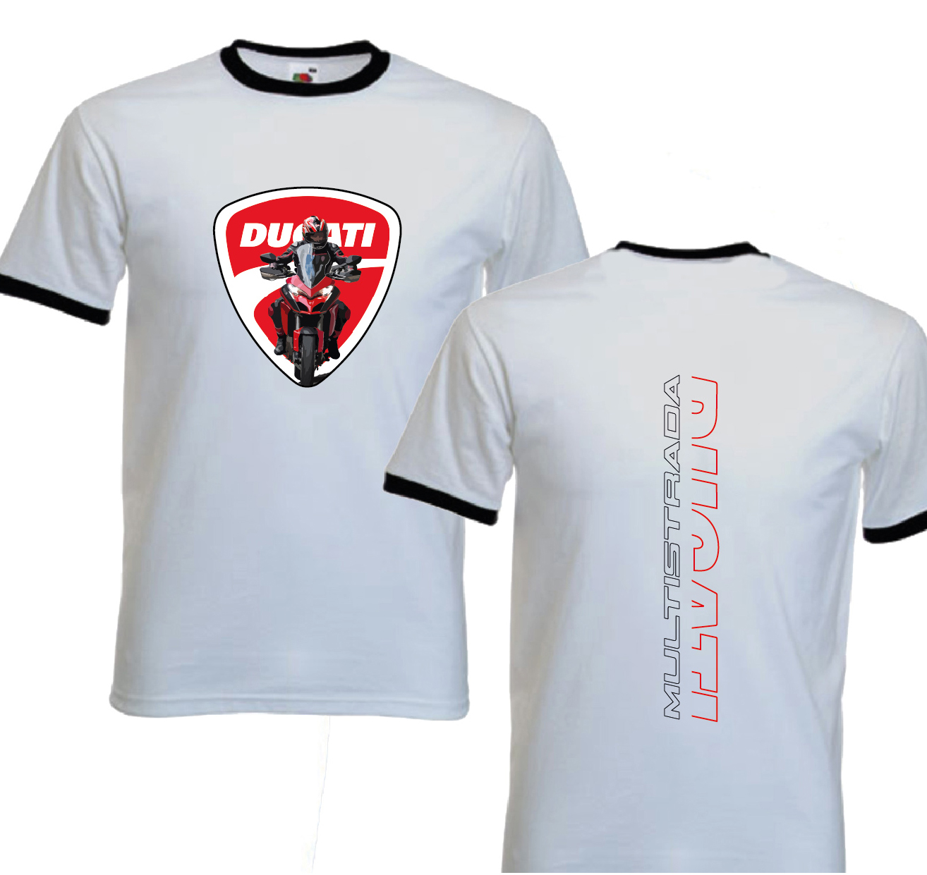 T-shirt Bianca Ducati Multistrada