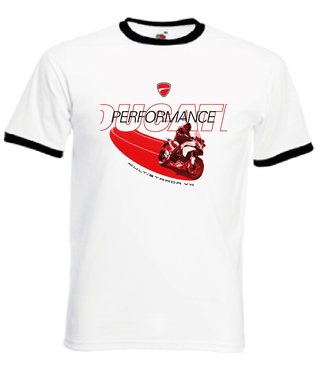 T-shirt Bianca Ducati Multistrada