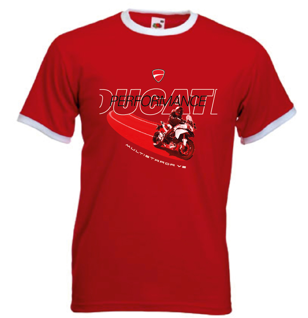 T-shirt rossa Ducati Multistrada
